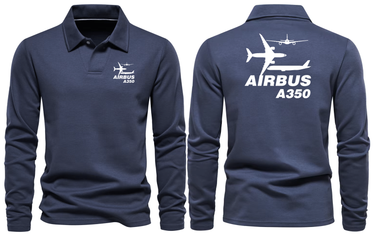 AIRBUS A350 LONG SLEEVE POLO